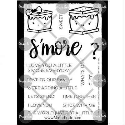 Maker Forte By Jess Francisco Clear Stamps -  A Little S'more Love